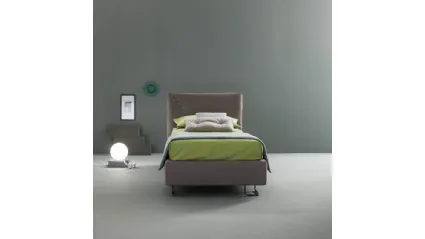 Letto moderno in tessuto con testiera Snap di Bside