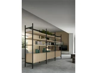 Libreria divisoria Living Glass di Arredo3