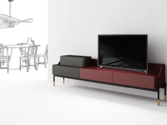 Mobile Porta Tv Banko TV di Minotti Italia