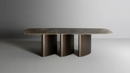 Tavolo Louver Table con top in ceramica di Bonaldo